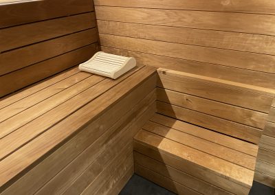 Sauna binnen Bed & Wellness de Paauw in Zeeland